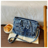 Denim Jacket Shoulder Handbag
