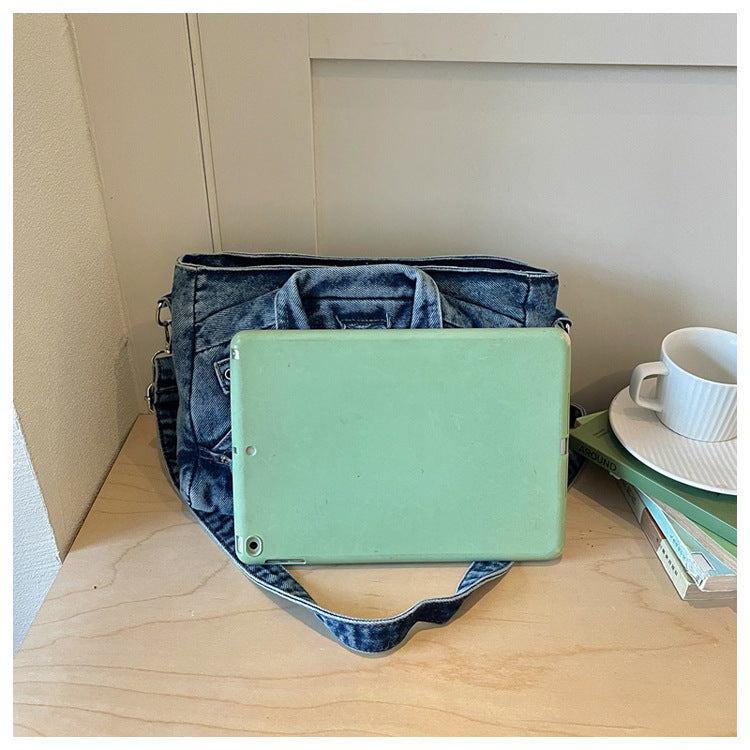 Denim Jacket Shoulder Handbag