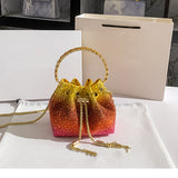 Women's Rhinestone Bucket Bag