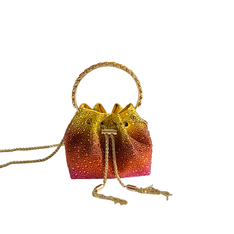 Women's Rhinestone Bucket Bag
