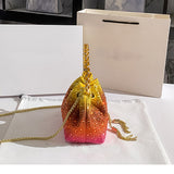 Women's Rhinestone Bucket Bag