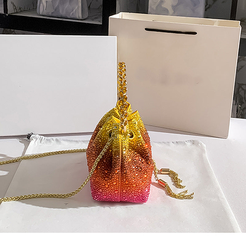 Women's Rhinestone Bucket Bag