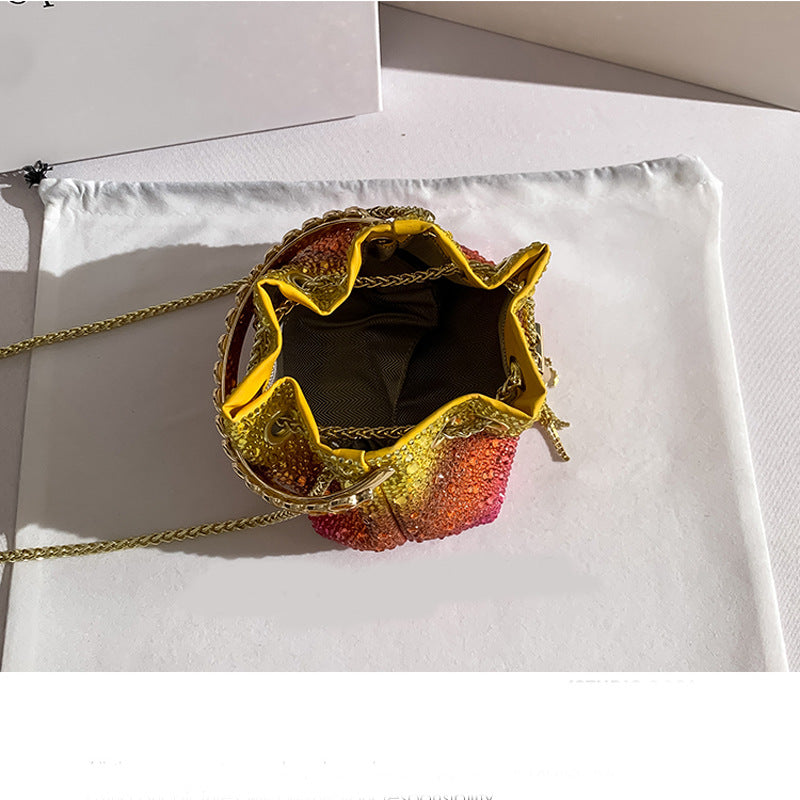 Women's Rhinestone Bucket Bag