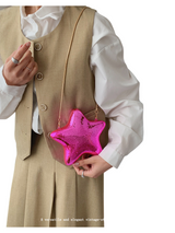 Star Shape Metallic Crossbody Bag