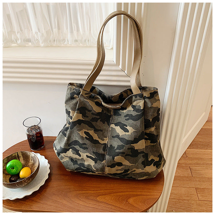 Women's Camouflage Canvas Tote Bag