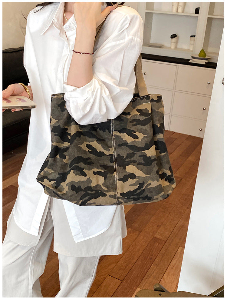 Women's Camouflage Canvas Tote Bag