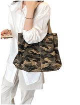 Women's Camouflage Canvas Tote Bag