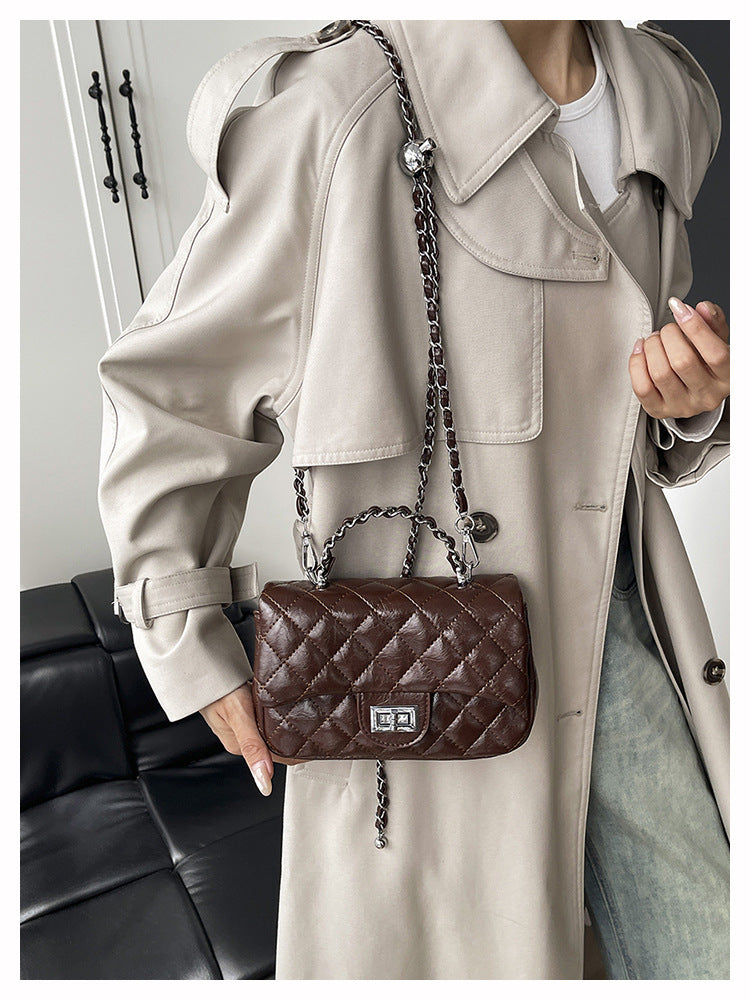 Women's Quilted Chain Strap Shoulder Bag