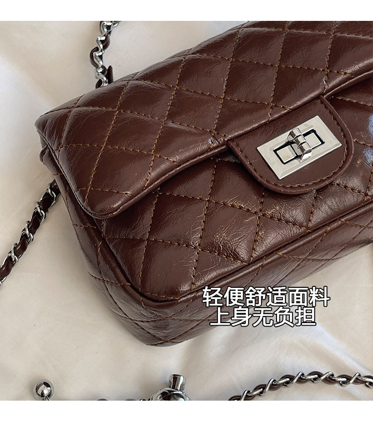 Women's Quilted Chain Strap Shoulder Bag