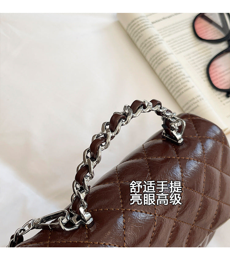 Women's Quilted Chain Strap Shoulder Bag
