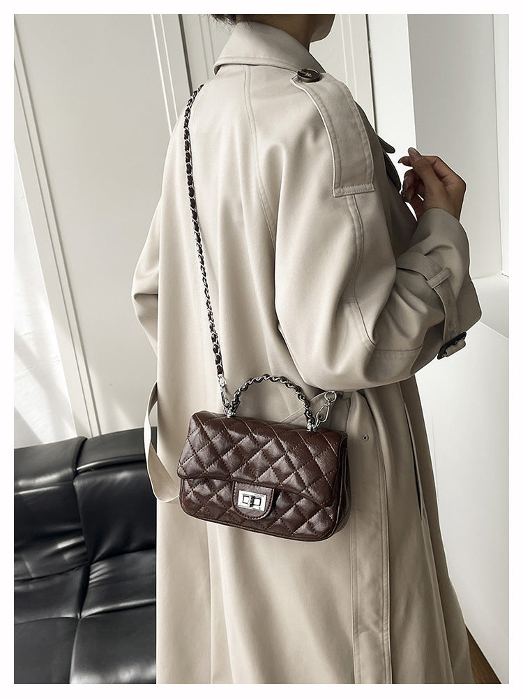 Women's Quilted Chain Strap Shoulder Bag