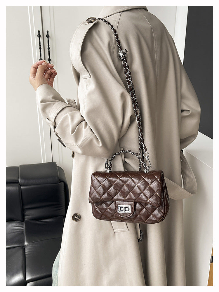 Women's Quilted Chain Strap Shoulder Bag