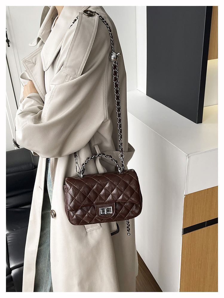 Women's Quilted Chain Strap Shoulder Bag