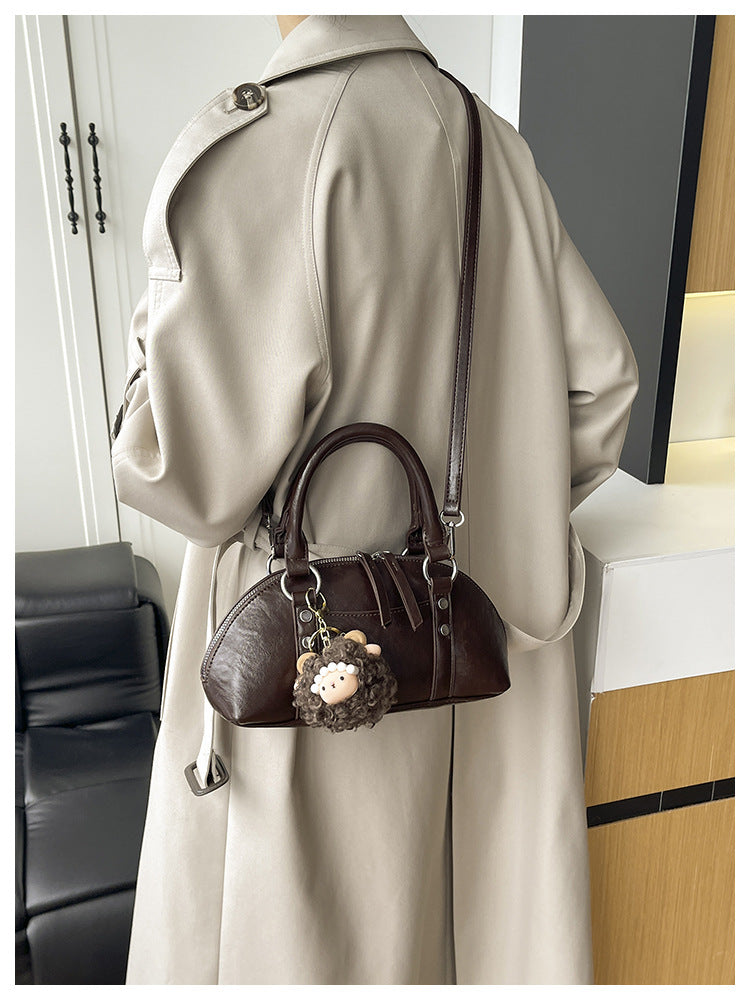 Women's Vintage Brown Shoulder Handbag