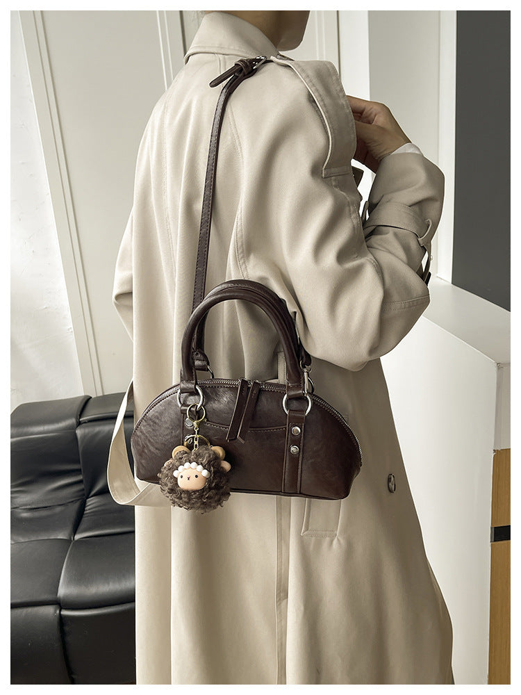 Women's Vintage Brown Shoulder Handbag
