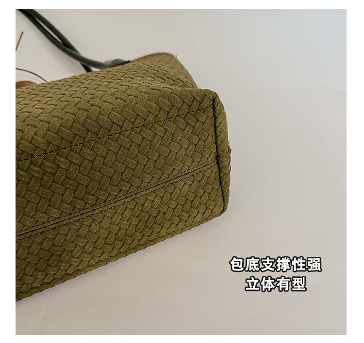 Women's Woven Shoulder Handbag