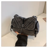 Women's Vintage Denim Shoulder Bag
