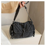 Women's Vintage Denim Shoulder Bag