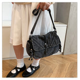 Women's Vintage Denim Shoulder Bag