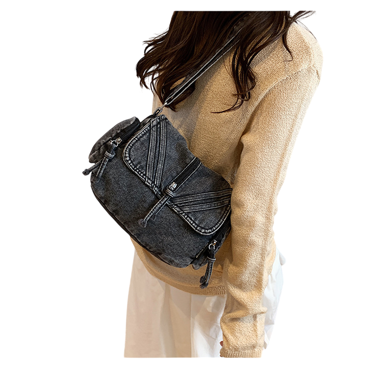 Women's Vintage Denim Shoulder Bag