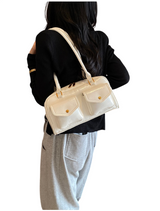 Women’s Structured Shoulder Bag with Pockets
