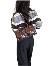 Women’s Structured Shoulder Bag with Pockets