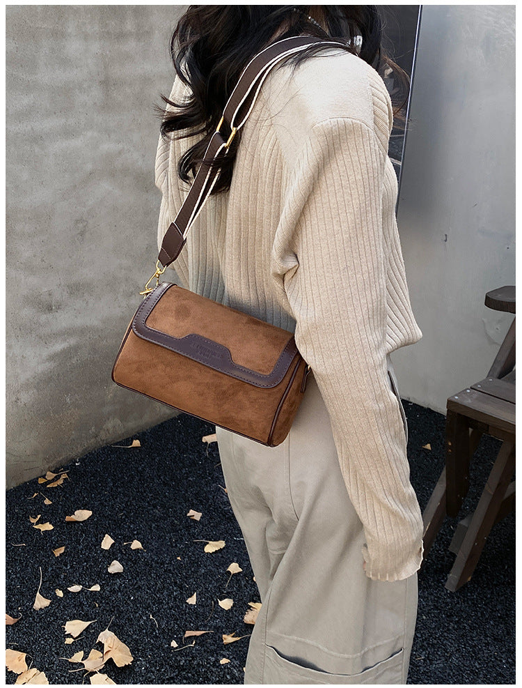 Women’s Suede Crossbody Shoulder Bag