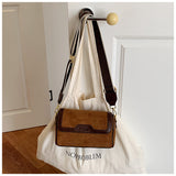 Women’s Suede Crossbody Shoulder Bag