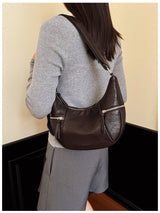 Women’s Casual Zip Pocket Shoulder Bag