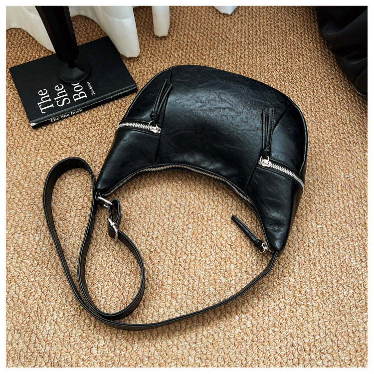 Women’s Casual Zip Pocket Shoulder Bag