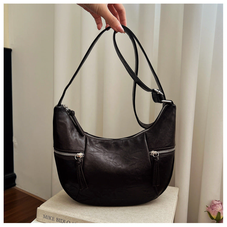 Women’s Casual Zip Pocket Shoulder Bag