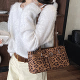 Women’s Leopard Print Shoulder Handbag