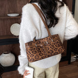 Women’s Leopard Print Shoulder Handbag
