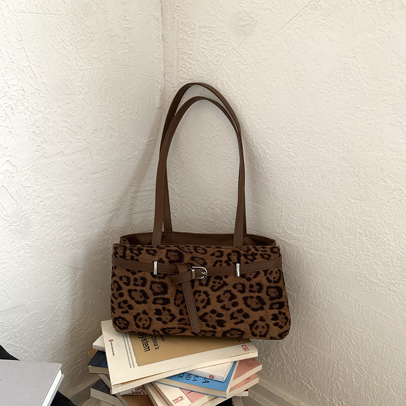 Women’s Leopard Print Shoulder Handbag
