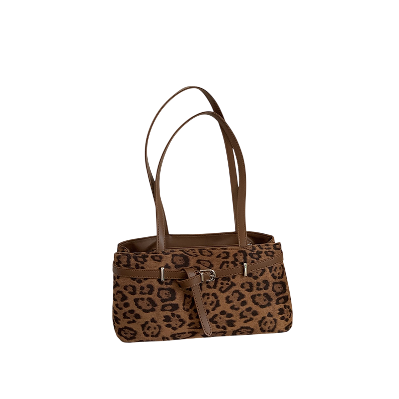 Women’s Leopard Print Shoulder Handbag
