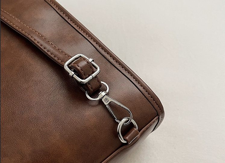 Women’s Brown Structured Shoulder Handbag