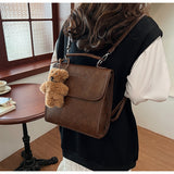 Women’s Brown Structured Shoulder Handbag