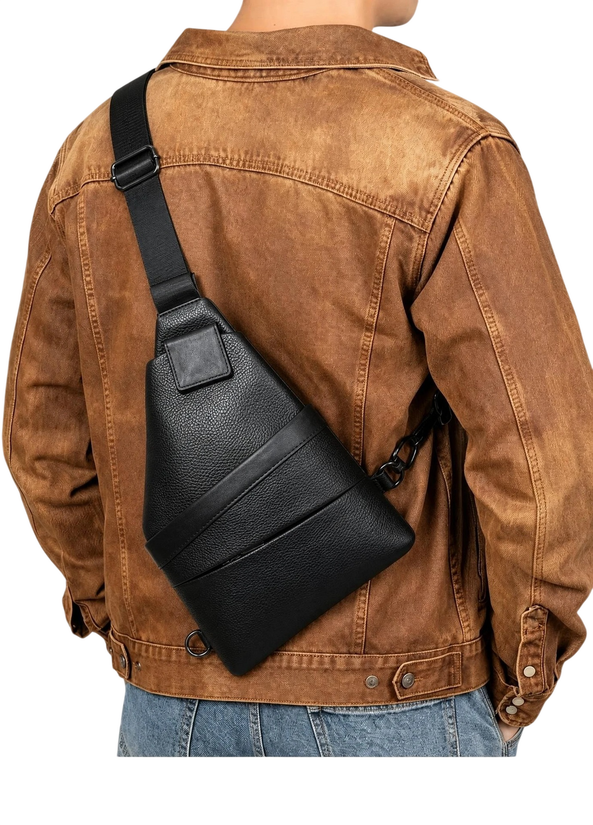 Men's Crossbody Sling Bag with Adjustable Strap