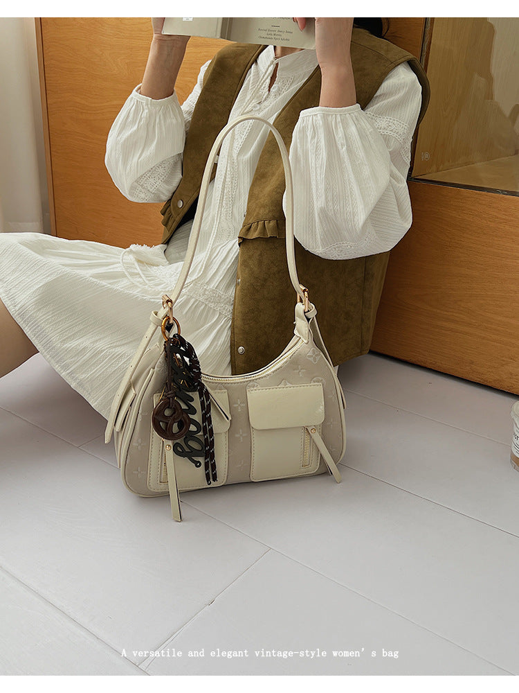 Women's Vintage Embossed Shoulder Bag