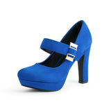 Platform Heels with Double Buckle Strap
