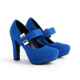 Platform Heels with Double Buckle Strap