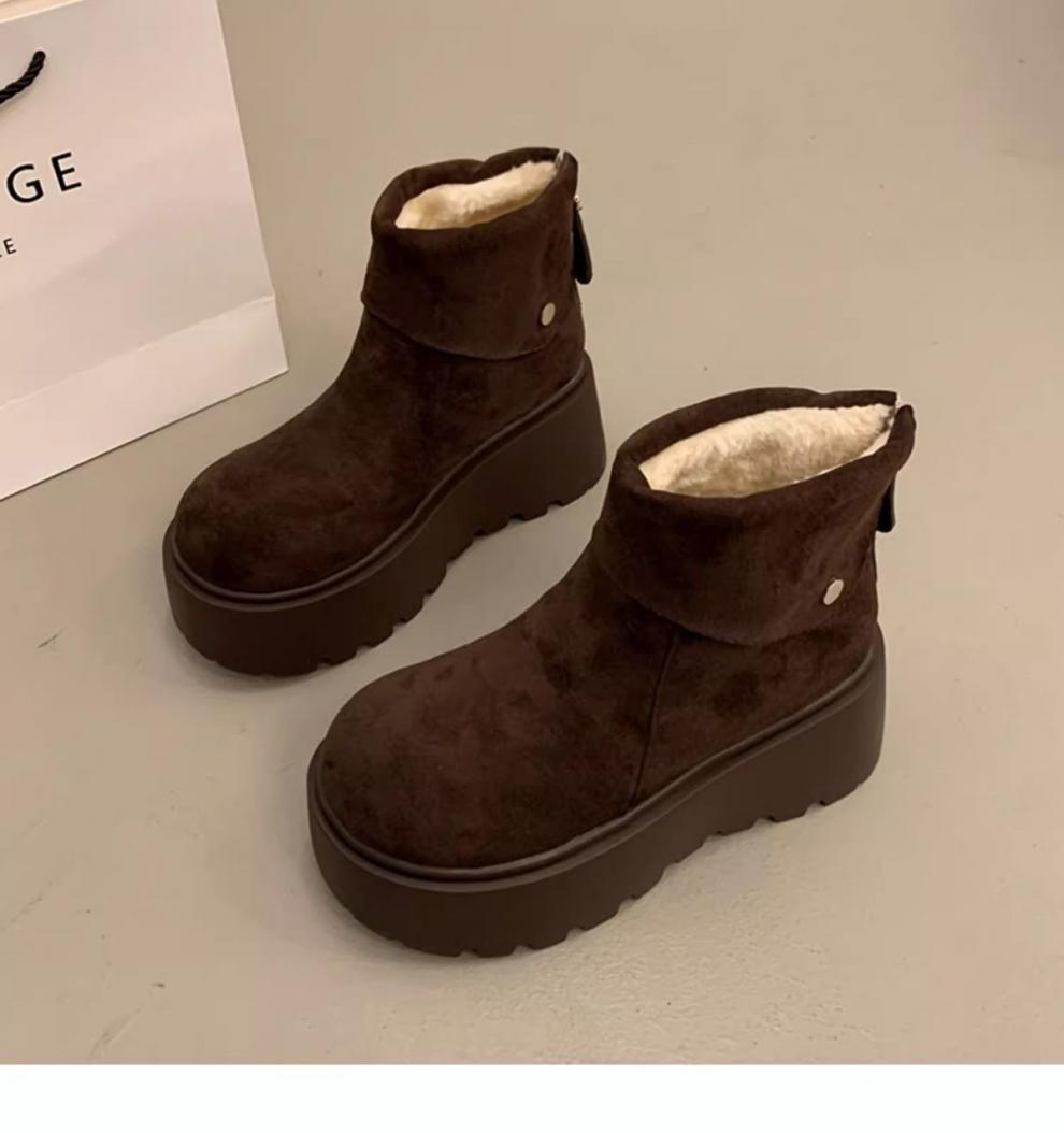 Faux Fur Lined Ankle Boots