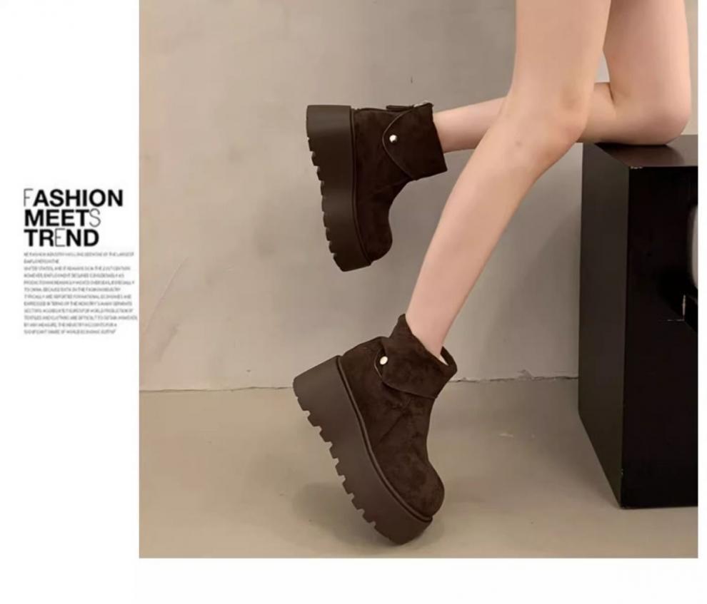 Faux Fur Lined Ankle Boots