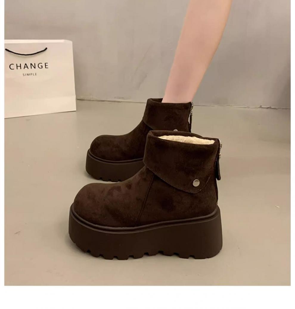 Faux Fur Lined Ankle Boots