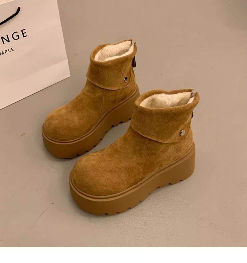 Faux Fur Lined Ankle Boots