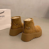 Faux Fur Lined Ankle Boots