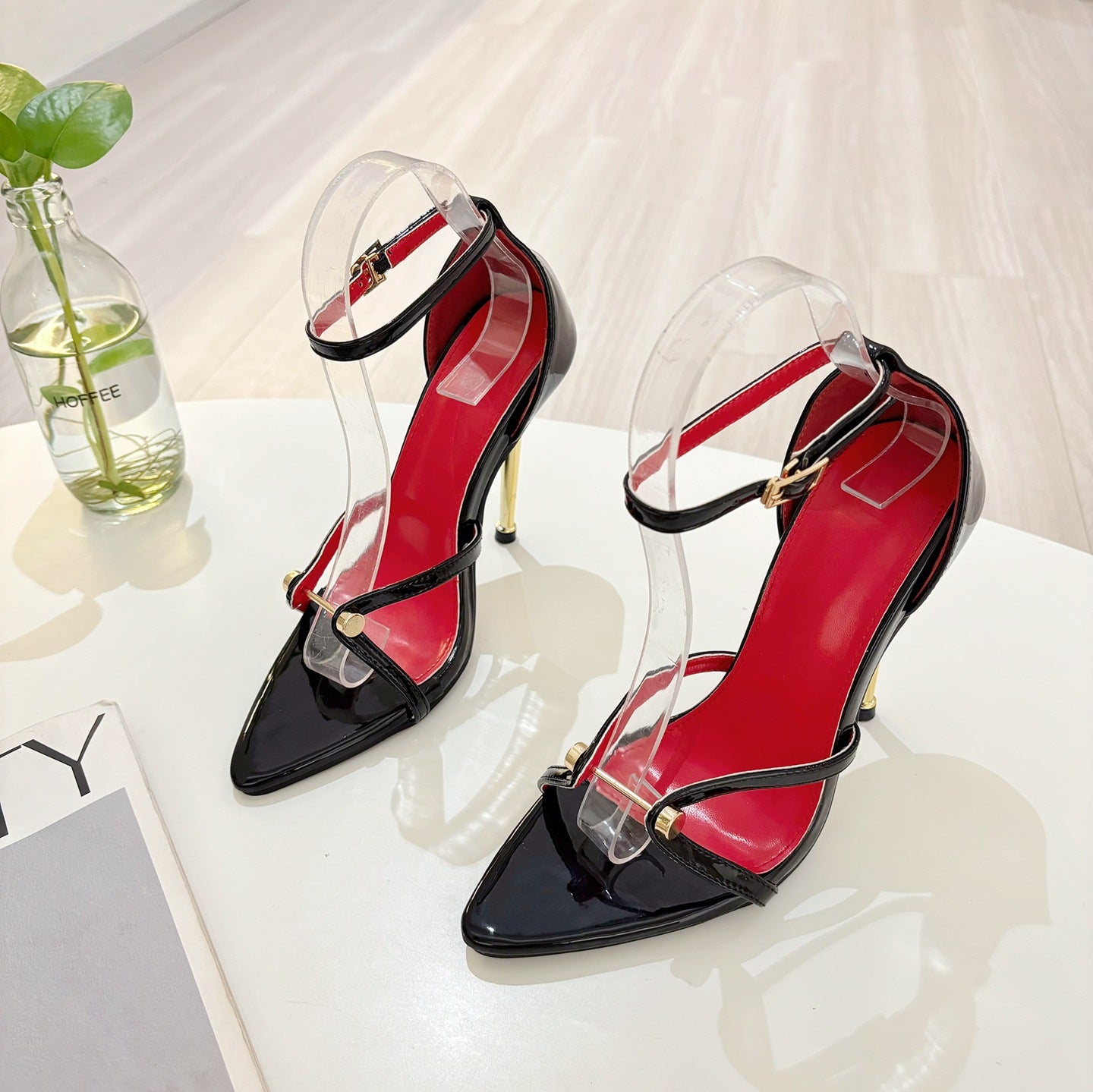Elegant High Heel Sandals with Strap
