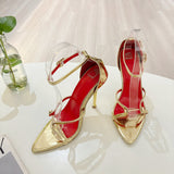 Elegant High Heel Sandals with Strap