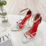 Elegant High Heel Sandals with Strap