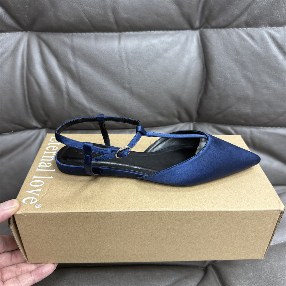 Pointed Toe Slingback Sandals